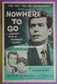 #3941 NOWHERE TO GO 1sh '59 George Nader, Lee