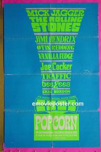 #4040 POPCORN 1sh '69 Rolling Stones