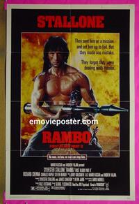 #4083 RAMBO 1st BLOOD 2 1sh '85 Stallone