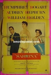 #4145 SABRINA 1sh '54 Audrey Hepburn