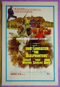 #4160 SCALPHUNTERS 1sh '68 Lancaster, Davis