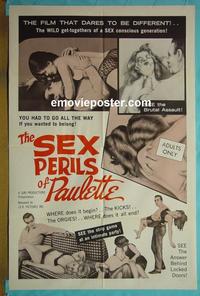 #4192 SEX PERILS OF PAULETTE 1sh '65 wild sex!