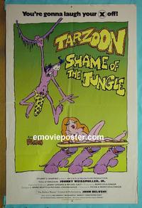 #4201 SHAME OF THE JUNGLE 1sh '75 X-rated Tarzan