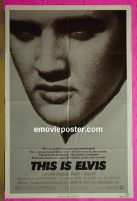 #4415 THIS IS ELVIS 1sh '81 Elvis Presley!