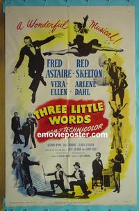 #3026 3 LITTLE WORDS 1sh '50 Fred Astaire