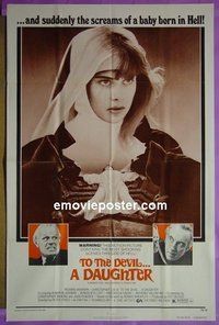 #4433 TO THE DEVIL A DAUGHTER 1sh '76 Lee