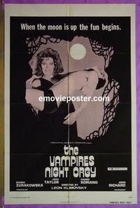 #4467 VAMPIRE'S NIGHT ORGY 1sh '74 cool image!