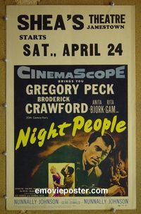 #4881 NIGHT PEOPLE WC '54 Gregory Peck