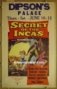 #4920 SECRET OF THE INCAS WC '54 Heston