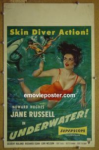 #4959 UNDERWATER WC '55 sexy Jane Russell!