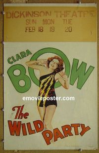 #4971 WILD PARTY WC '29 sexy Clara Bow