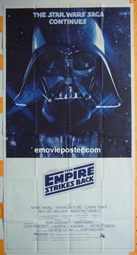 #5133 EMPIRE STRIKES BACK three-sheet movie poster '80 George Lucas