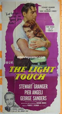 #5153 LIGHT TOUCH three-sheet movie poster '51 Granger, Angeli