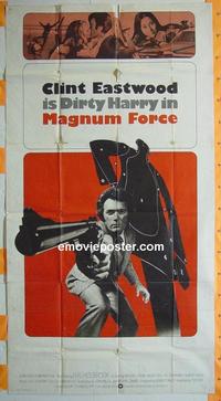 #5158 MAGNUM FORCE three-sheet movie poster '73 Clint Eastwood