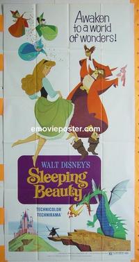 #5181 SLEEPING BEAUTY three-sheet movie poster R70 Disney
