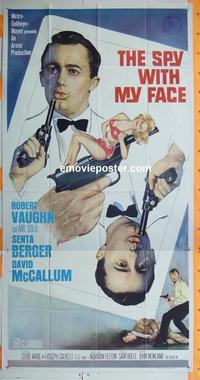 #5186 SPY WITH MY FACE three-sheet movie poster '66 Man from UNCLE