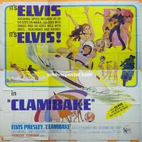 #5003 CLAMBAKE six-sheet movie poster '67 Elvis Presley