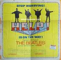 #5001 HELP six-sheet movie poster '65 The Beatles, rock classic!