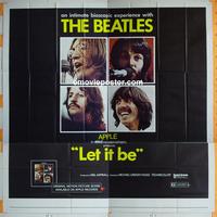 #5002 LET IT BE six-sheet movie poster '70 The Beatles!
