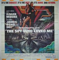 #5010 SPY WHO LOVED ME six-sheet movie poster '77 Moore as Bond