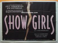 #5207 SHOWGIRLS large Argentinean movie poster '95 Berkley