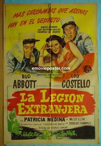 #5230 ABBOTT & COSTELLO IN THE FOREIGN LEGION Argentinean movie poster