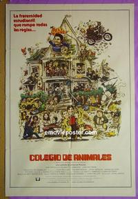 #5241 ANIMAL HOUSE Argentinean movie poster '78 Belushi
