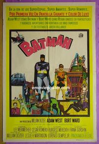 #5254 BATMAN Argentinean movie poster '66 West