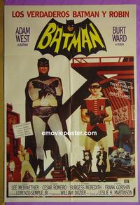 #5255 BATMAN Argentinean movie poster R80s West