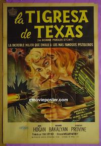 #5263 BONNIE PARKER STORY Argentinean movie poster '58