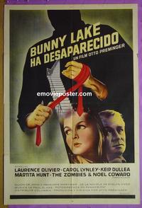 #5267 BUNNY LAKE IS MISSING Argentinean movie poster '65