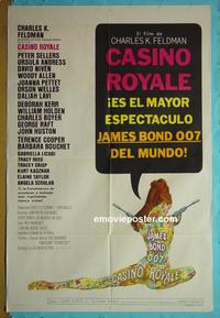 #5274 CASINO ROYALE Argentinean movie poster '67 Bond