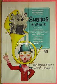 #5300 DECLIC ET DES CLAQUES Argentinean movie poster '65
