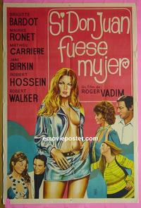 #5306 DON JUAN 73 Argentinean movie poster '73 Bardot