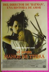 #5314 EDWARD SCISSORHANDS Argentinean movie poster '90