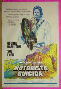 #5318 EVEL KNIEVEL Argentinean movie poster '71 Hamilton