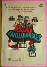 #5226 4 CLOWNS Argentinean movie poster '70 L & H