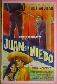 #5379 JUAN SIN MIEDO Argentinean movie poster '61