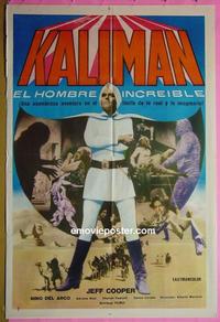 #5381 KALIMAN Argentinean movie poster '72 Jeff Cooper