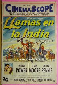 #5385 KING OF THE KHYBER RIFLES Argentinean movie poster