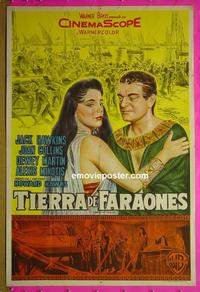 #5390 LAND OF THE PHARAOHS Argentinean movie poster '55