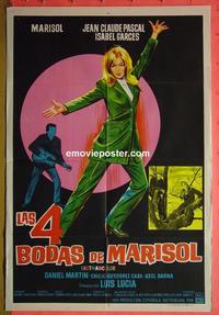 #5391 LAS 4 BODAS DE MARISOL Argentinean movie poster