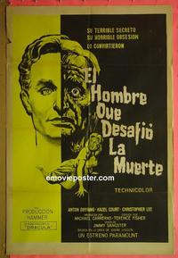 #5404 MAN WHO COULD CHEAT DEATH Argentinean movie poster