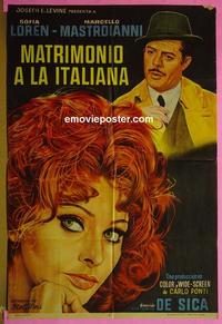 #5407 MARRIAGE ITALIAN STYLE Argentinean movie poster