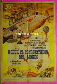 #5409 MASTER OF THE WORLD Argentinean movie poster '61