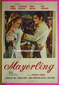 #5410 MAYERLING Argentinean movie poster '69 Sharif