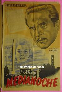 #5412 MIDNIGHT Argentinean movie poster '49 Cordova
