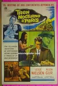 #5430 NIGHT TRAIN TO PARIS Argentinean movie poster '64