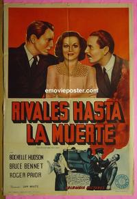 #5437 OFFICER & THE LADY Argentinean movie poster '41