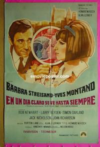 #5438 ON A CLEAR DAY YOU CAN SEE FOREVER  Argentinean movie poster